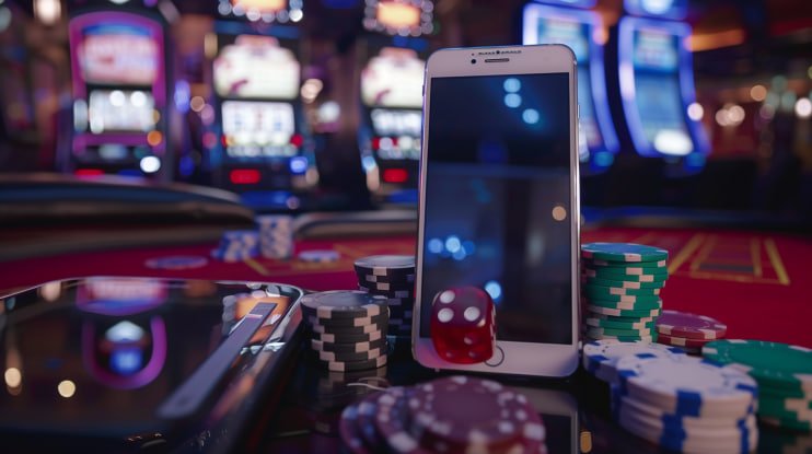 Filipino player browsing winph com game lobby on a smartphone